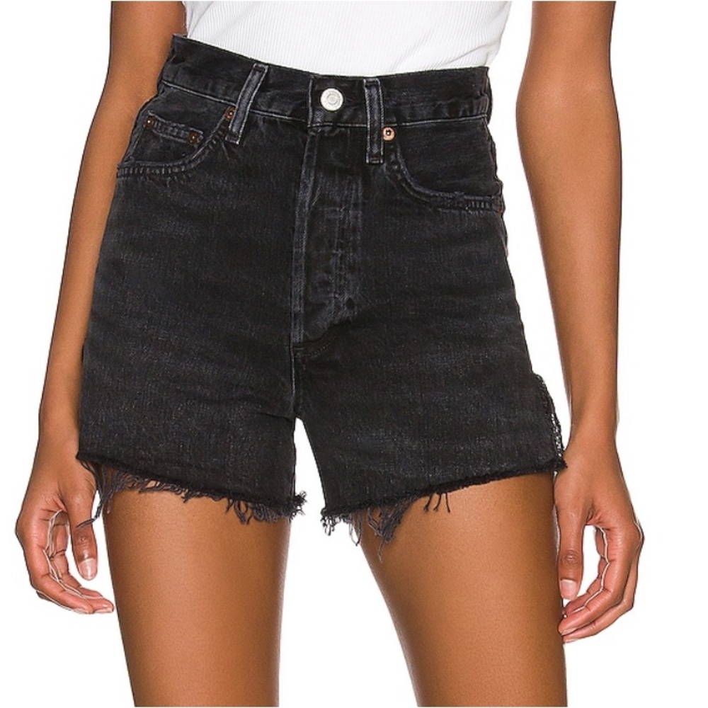 AGOLDE Dee Shorts - Black Denim